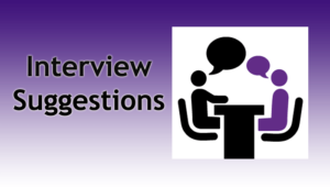 Interview Suggestions