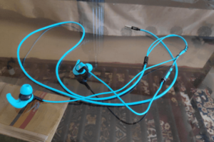 boAt Bassheads 242 in Ear Wired Earphones with Mic(Blue) logo